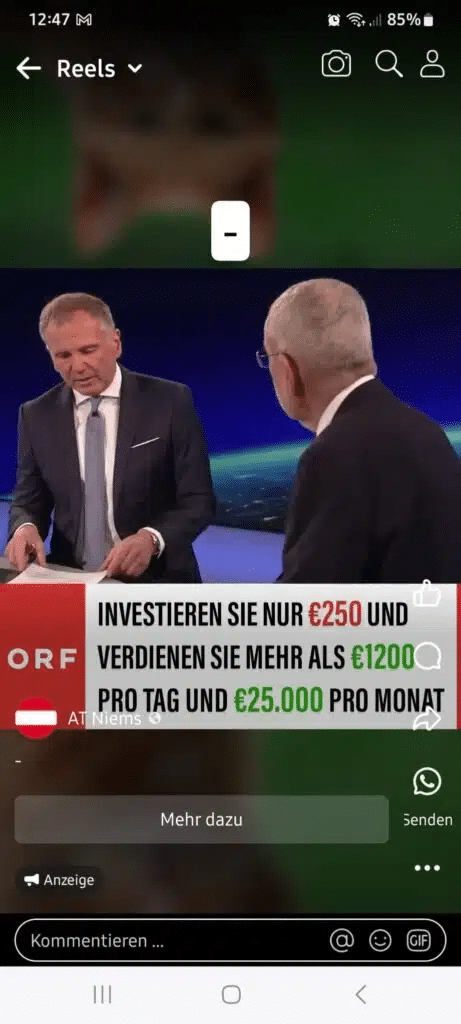 Fake-Videos von Van der Bellen und Armin Wolf: Täter erbeuteten europaweit mindestens 50 Millionen Euro