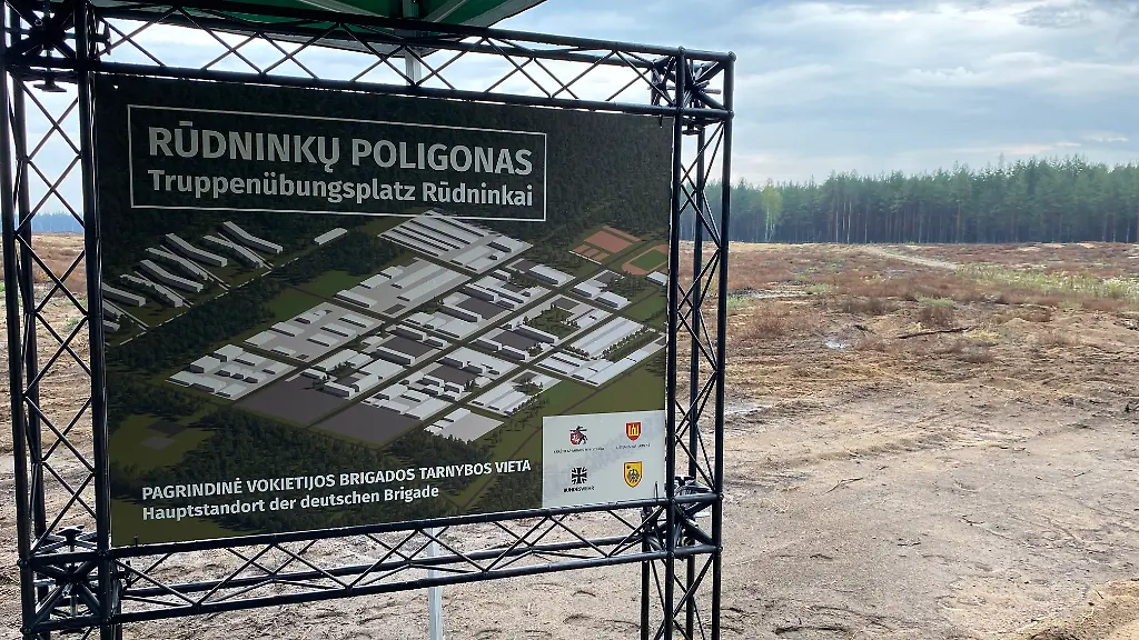Nahe der Grenze zu Belarus: Schießanlage für Bundeswehr-Brigade in Litauen steht