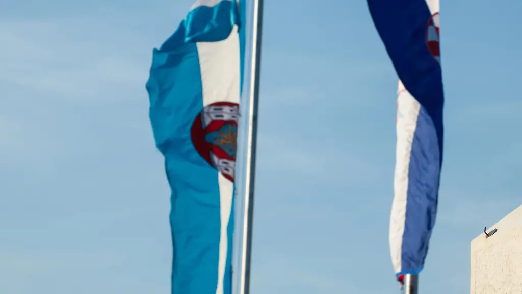 VUKOVAR-CROATIA-MAY-11-2018-Croatian-coat-of-arms-called-grb-republike-hrvatske-with-a-mention-of-the-country-in-ancient-croatian-alphabet-called-glagolitic-script