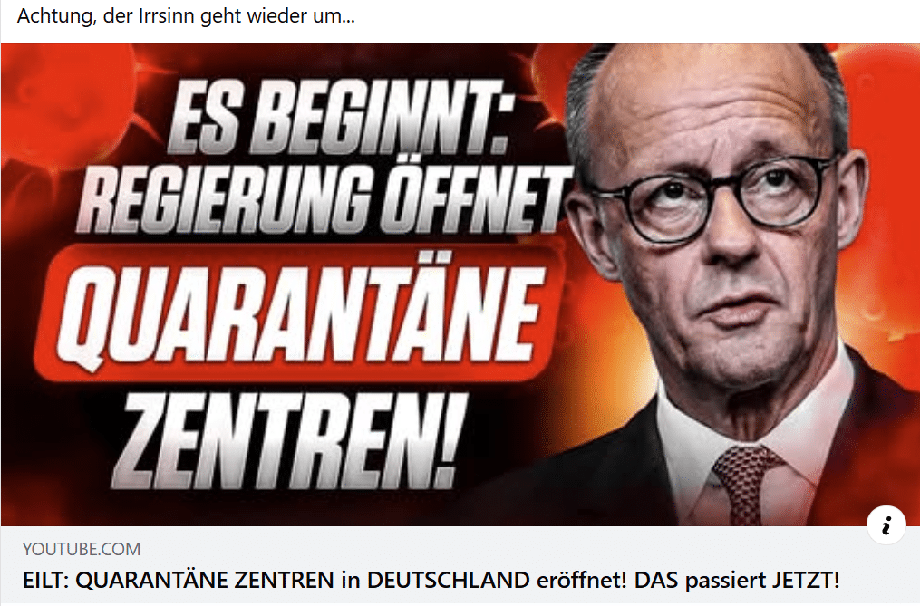 Haben 7 Quarantänezentren in Deutschland eröffnet?