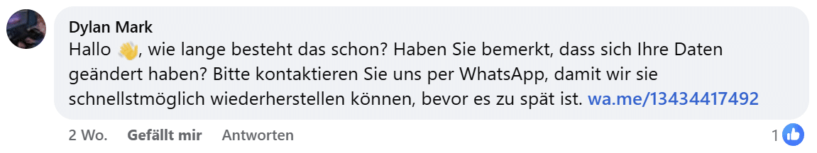 Facebook-Konto gehackt: Warum unter solchen Posts sofort dubiose „Helfer“ auftauchen