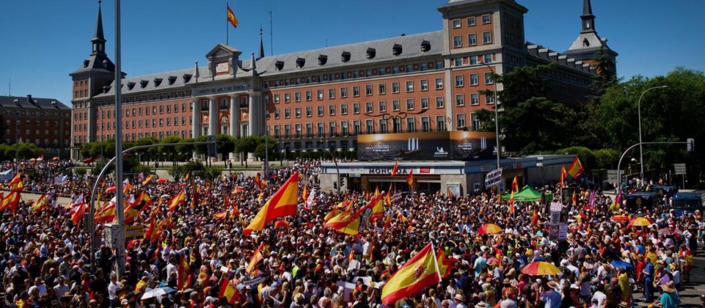 Großdemonstration in Madrid gegen spanische Regierung