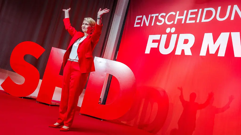 Parteitag in Wismar: SPD in Mecklenburg-Vorpommern setzt erneut auf Schwesig