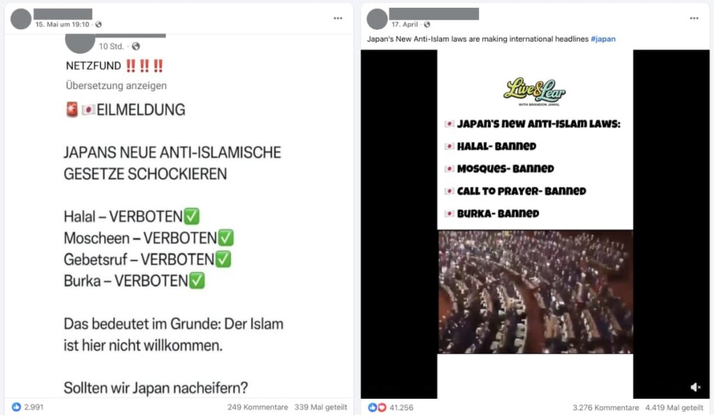 Hat Japan Islam-Verbote per Gesetz erlassen?