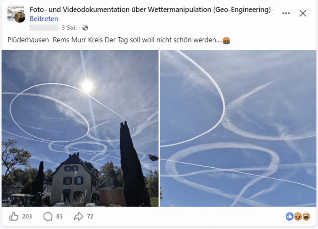 Kringel am Himmel: Chemtrail-Beweis fällt leider aus