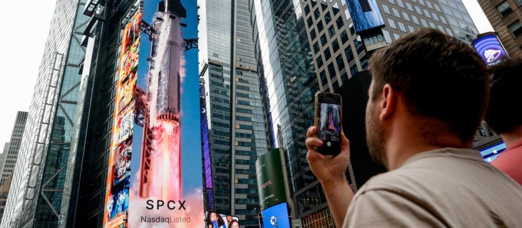SpaceX-Aktie nach Börsenstart auf Höhenflug