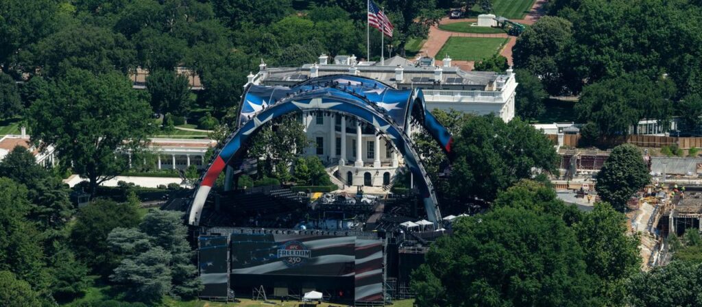 Umstrittene Show am Weißen Haus – Spektakel, Politik und Symbolik