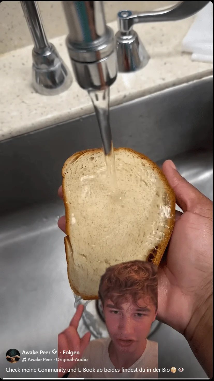 Ist Brot so saugfähig wie ein Schwamm?
