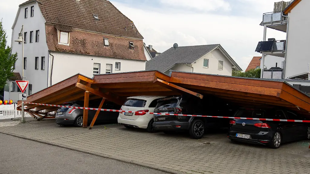 Schwere Gewitter mit Hagel: Superzelle verursacht Schäden im Südwesten Deutschlands