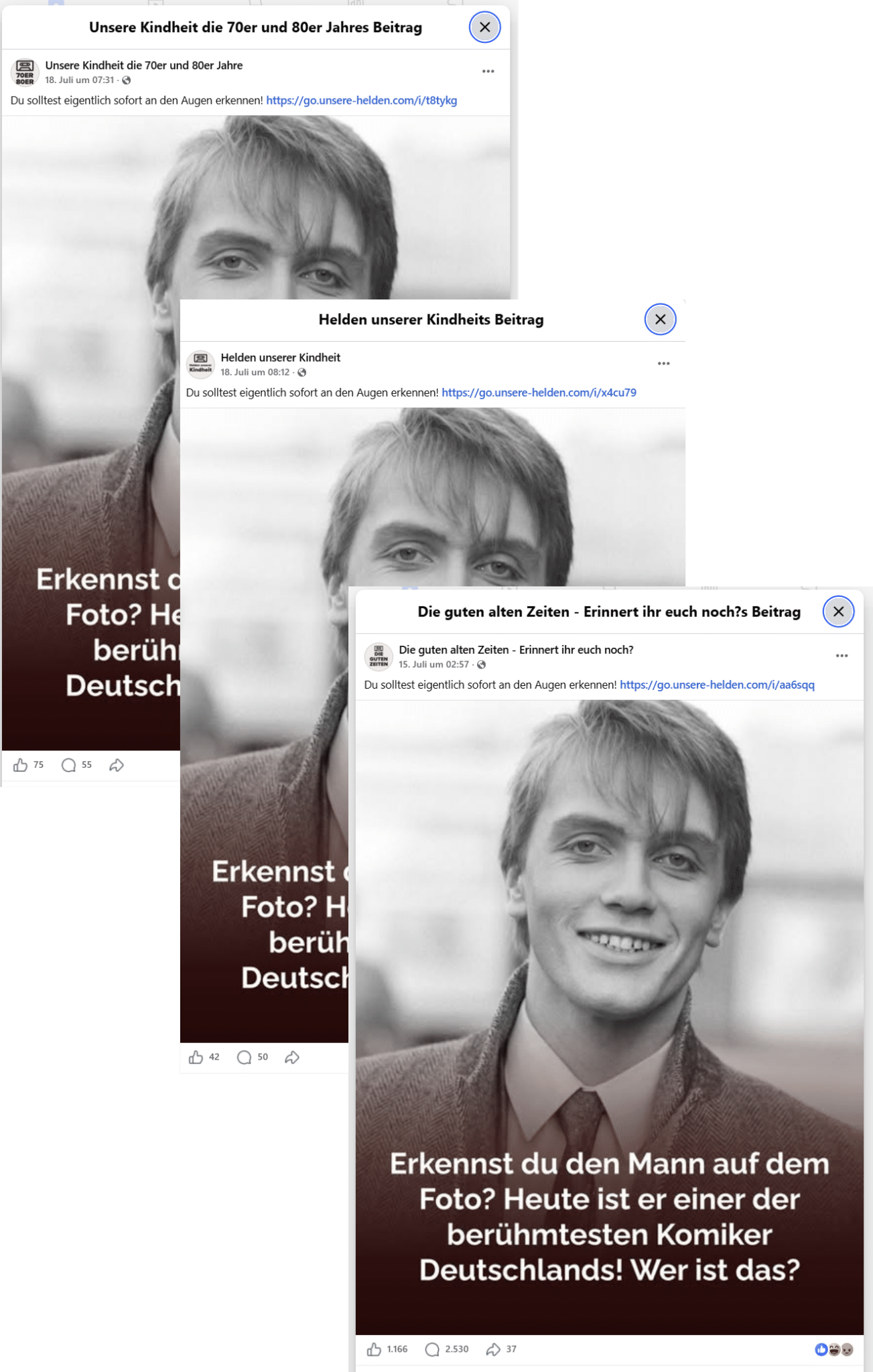 Ein altes Foto von Hape Kerkeling – und sofort beginnt der politische Hass