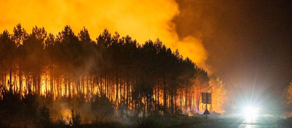 Waldbrände in Frankreich: Feuer bewegen sich auf Bordeaux zu