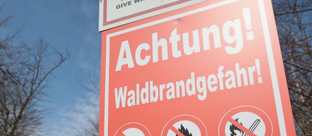 Wetterdienst verzeichnet zunehmende Waldbrandgefahr in Deutschland