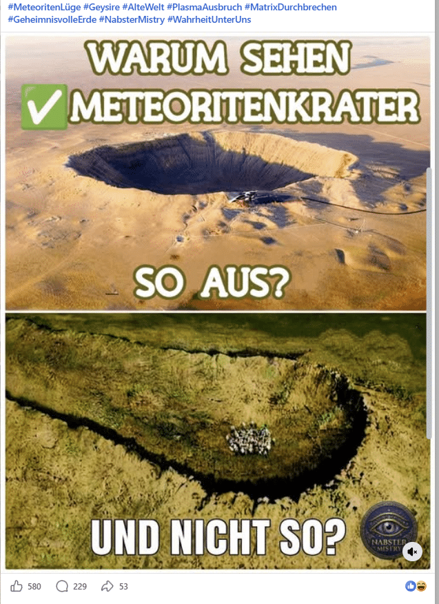 Die Meteoriten-Lüge? Warum Krater meistens rund sind