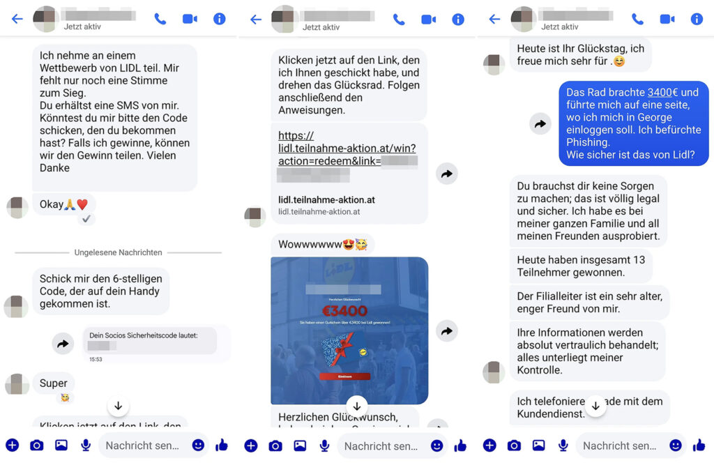Lidl-Gewinnspiel im Messenger: Datenfalle statt Gewinn