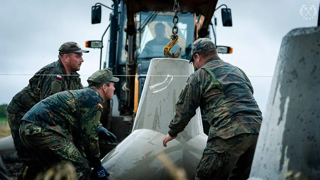 Pioniere in Polen – Bundeswehr unterstützt Grenzbefestigung