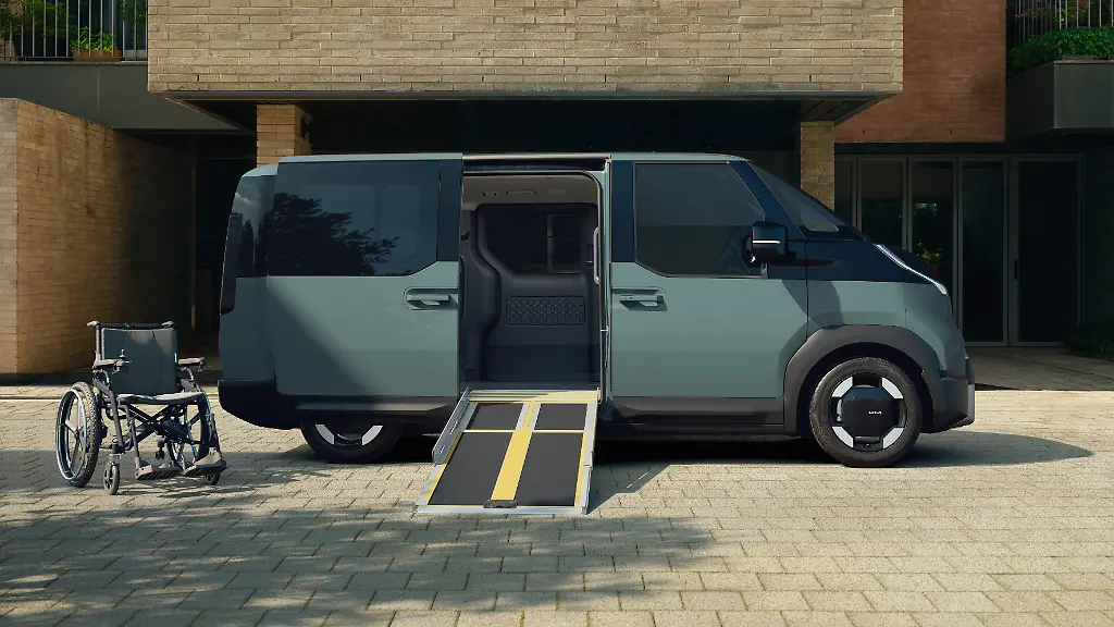 Neue Version für Rollstuhlfahrer: Kia PV5 WAV – ein barrierefreier Kleinbus