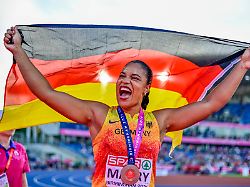 Nur Niederlande besser: Kurz nach Hochzeit: Mabry holt Deutschlands erste EM-Medaille