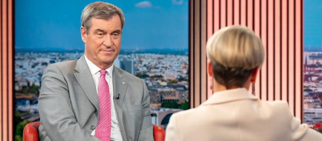 CSU-Chef Söder wirbt für Geschlossenheit im ARD-Sommerinterview