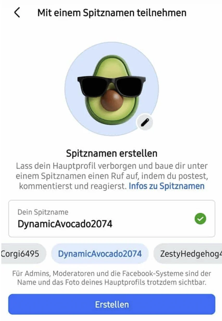 Plötzlich kommentieren Avocados und Igel auf Facebook – was hinter den neuen Spitznamen steckt