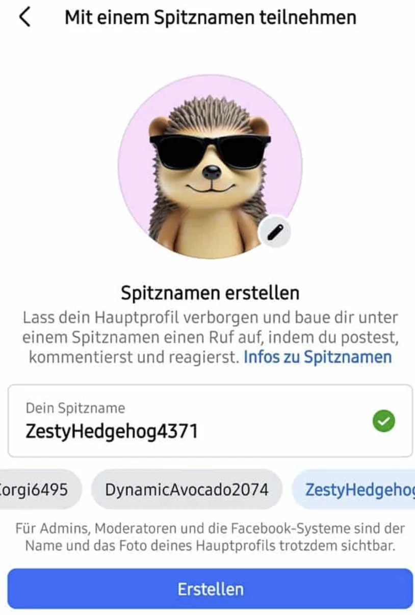 Plötzlich kommentieren Avocados und Igel auf Facebook – was hinter den neuen Spitznamen steckt