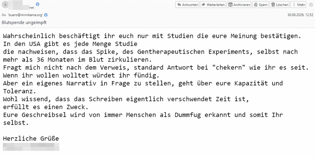 Studien ignoriert? Faktencheck zu Spike-Protein und Blutspende!