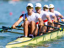 „Geiles Rennen!“: Deutscher Doppel-Vierer holt WM-Silber