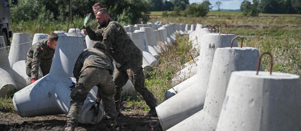 NATO-Ostflanke: Auch deutsche Soldaten bauen Polens „Ostschild“