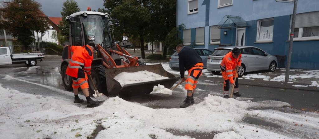 Außergewöhnlich heftiges Unwetter unter anderem am Bodensee
