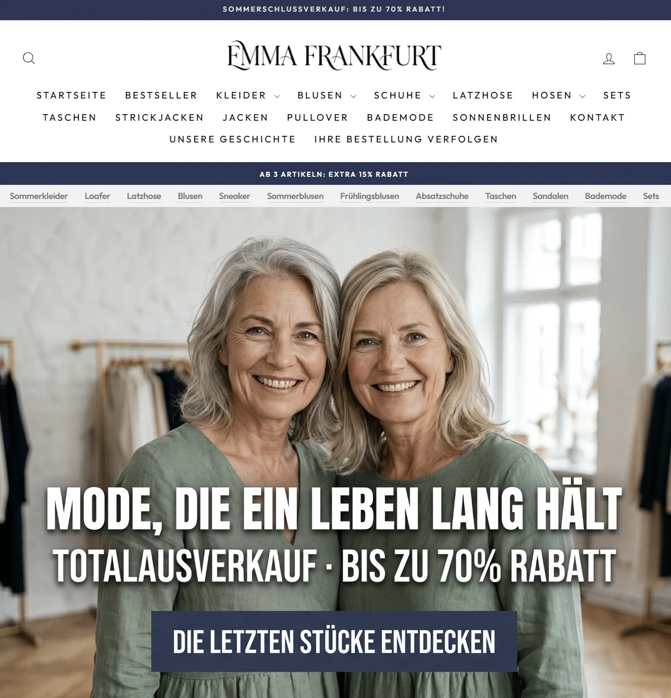 Abschiedsbotschaft auf emiliaberlin.de, unterzeichnet mit „Emilia & ihre Tochter“, darin der markierte Satz „Mathilde München wird für immer verschwinden“.