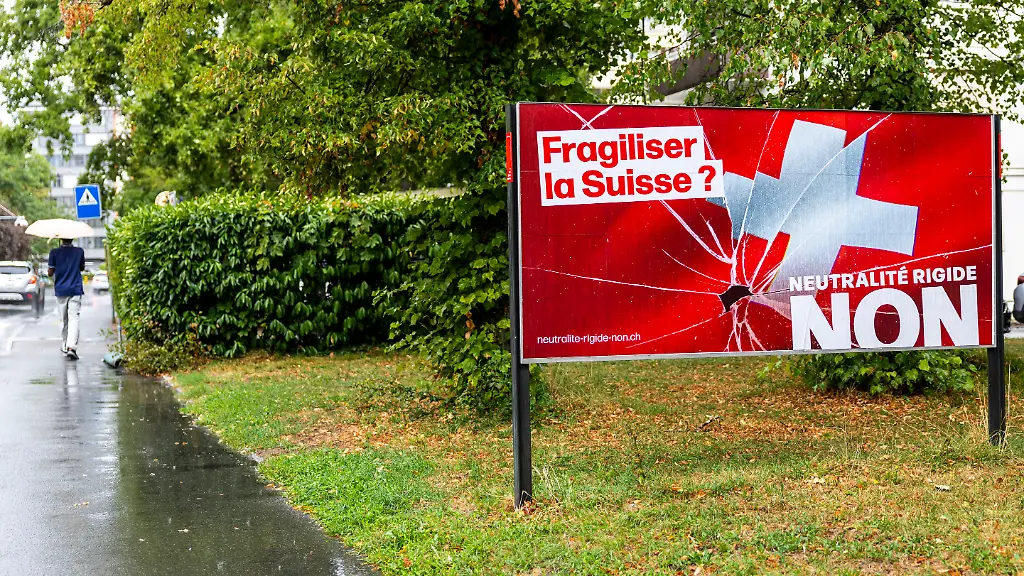 Klare Mehrheit gegen Initiative: Schweizer sprechen sich gegen strengere Neutralität aus