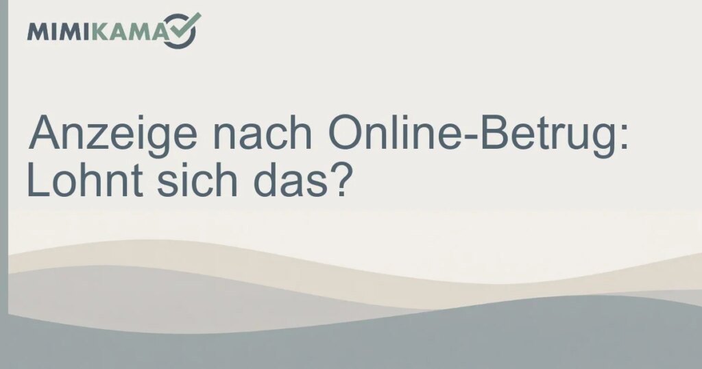 Online-Betrug anzeigen: Wo und wie es geht
