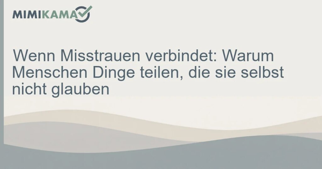 Misstrauensgemeinschaften: Was Desinformation verbindet
