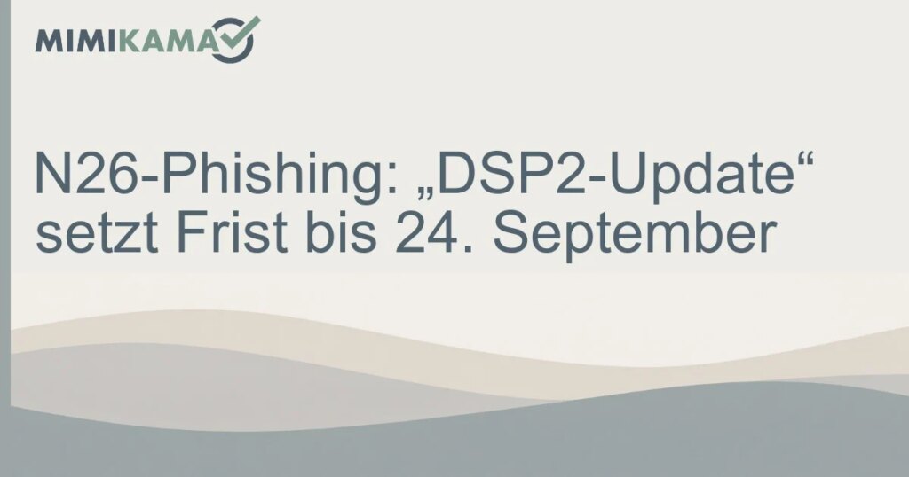 N26-Phishing mit falschem DSP2-Update