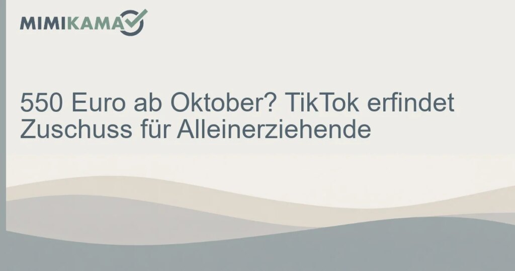 TikTok erfindet 550-Euro-Zuschuss