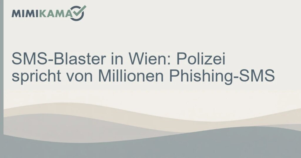 Millionen Phishing-SMS durch SMS-Blaster in Wien