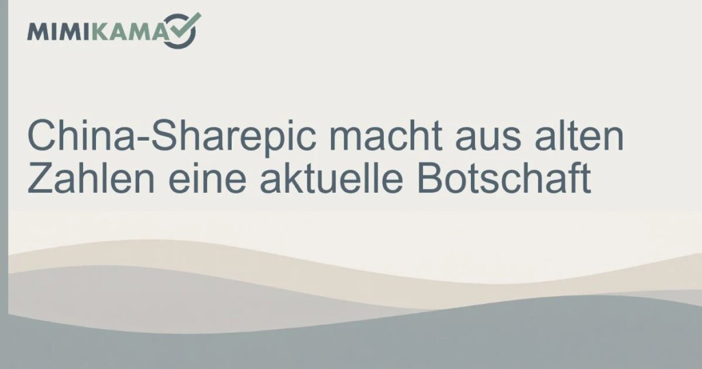 China-Sharepic nutzt veraltete Zahlen