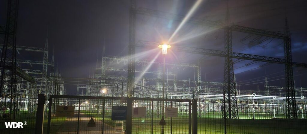 Großeinsatz am Umspannwerk in Bergheim in Nordrhein-Westfalen
