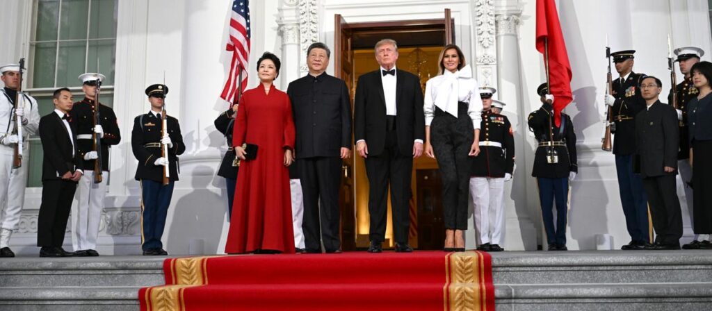 Xi bei Trump: Fanfaren, Spalier, Bankett – aber kaum Lösungen