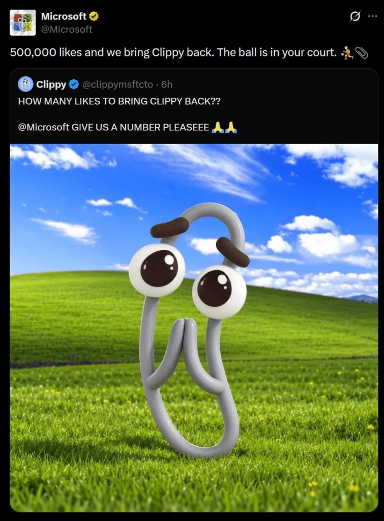 Microsoft auf X gehackt: Clippy-Token nicht von Microsoft