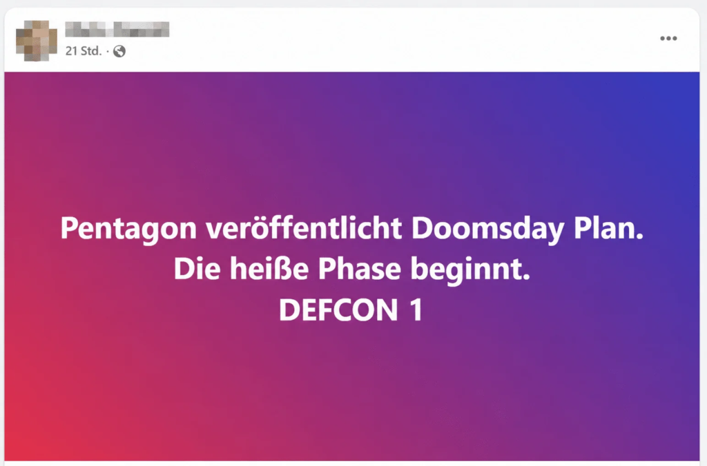 Pentagon-Plan: Kein Beleg für DEFCON 1