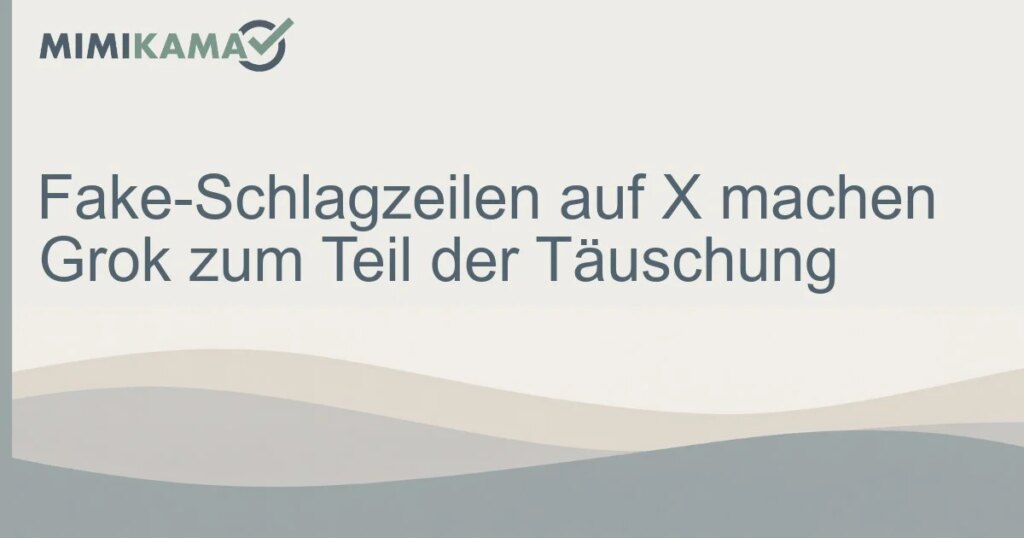 Fake-Schlagzeilen lassen Grok falsch bestätigen