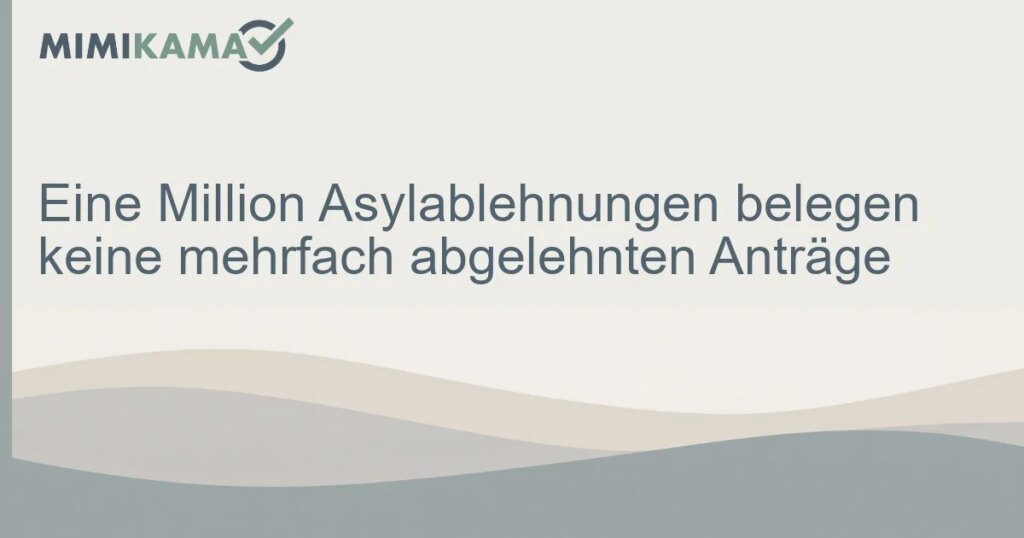 Asyl: Was die Zahl von einer Million wirklich zählt