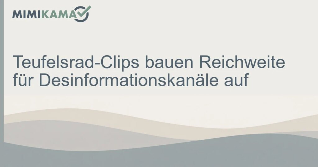 Teufelsrad-Clips bauen Desinformationskanäle auf
